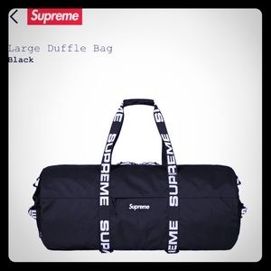 Supreme SS18 Large Duffle Bag Black